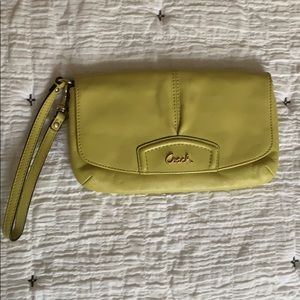 Coach Leather Clutch/Wristlet